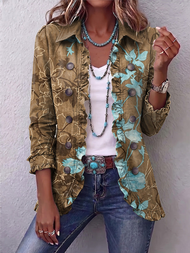 Olive & Turquoise Floral / 5XL